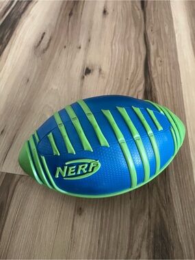 2017 9” Nerf Football Weather Blitz Blue Green